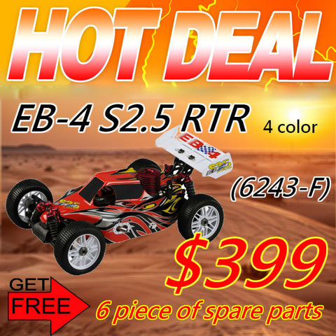 Thunder Tiger EB-4 S2.5 Nitro Pro Buggy 4WD 1:8 RTR